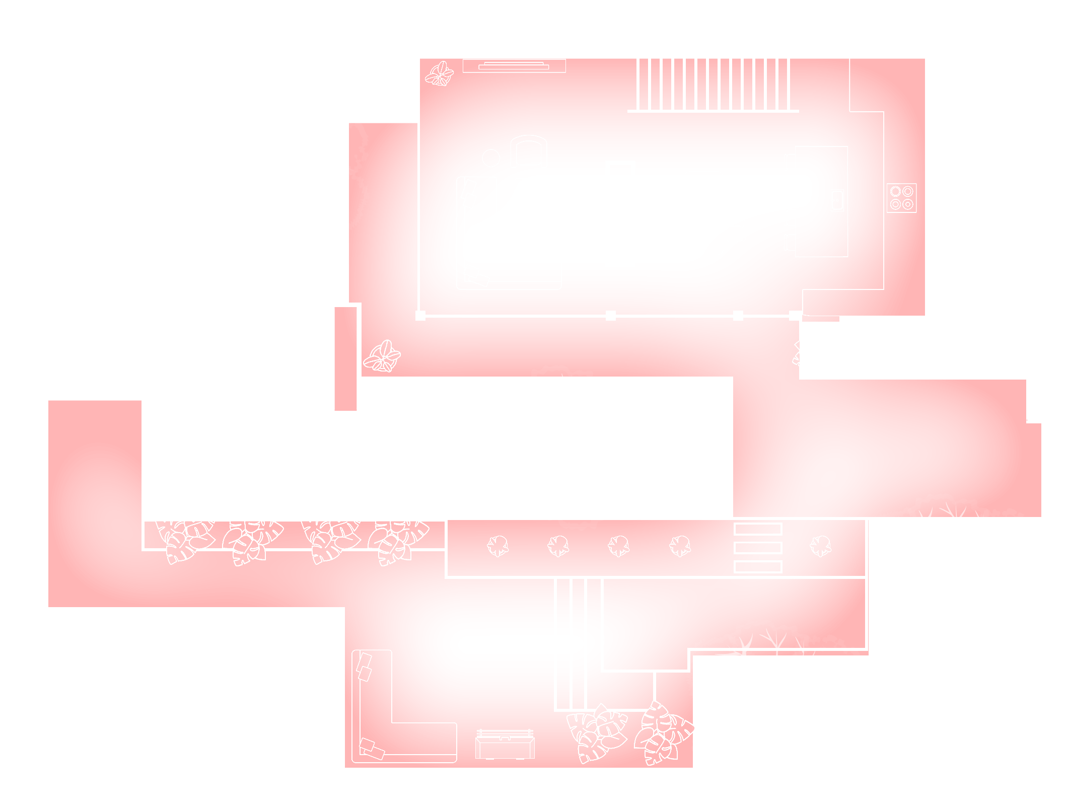 Modern home ground floor plan